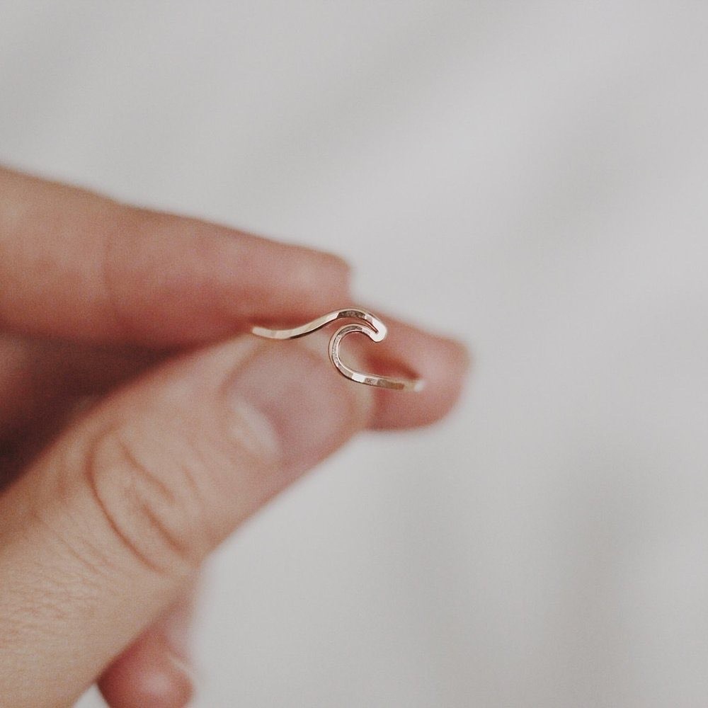 Elly Rose Jewelry Hammered Wave Ring